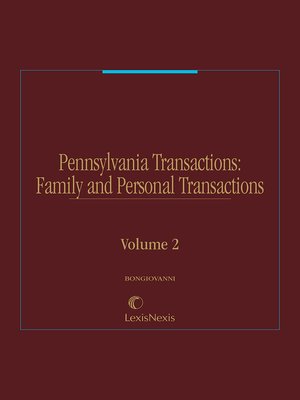 cover image of Pennsylvania Transactions: Family and Personal Transactions